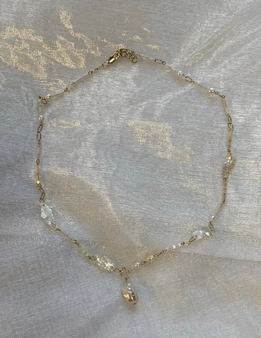 Pearl White seashell necklace