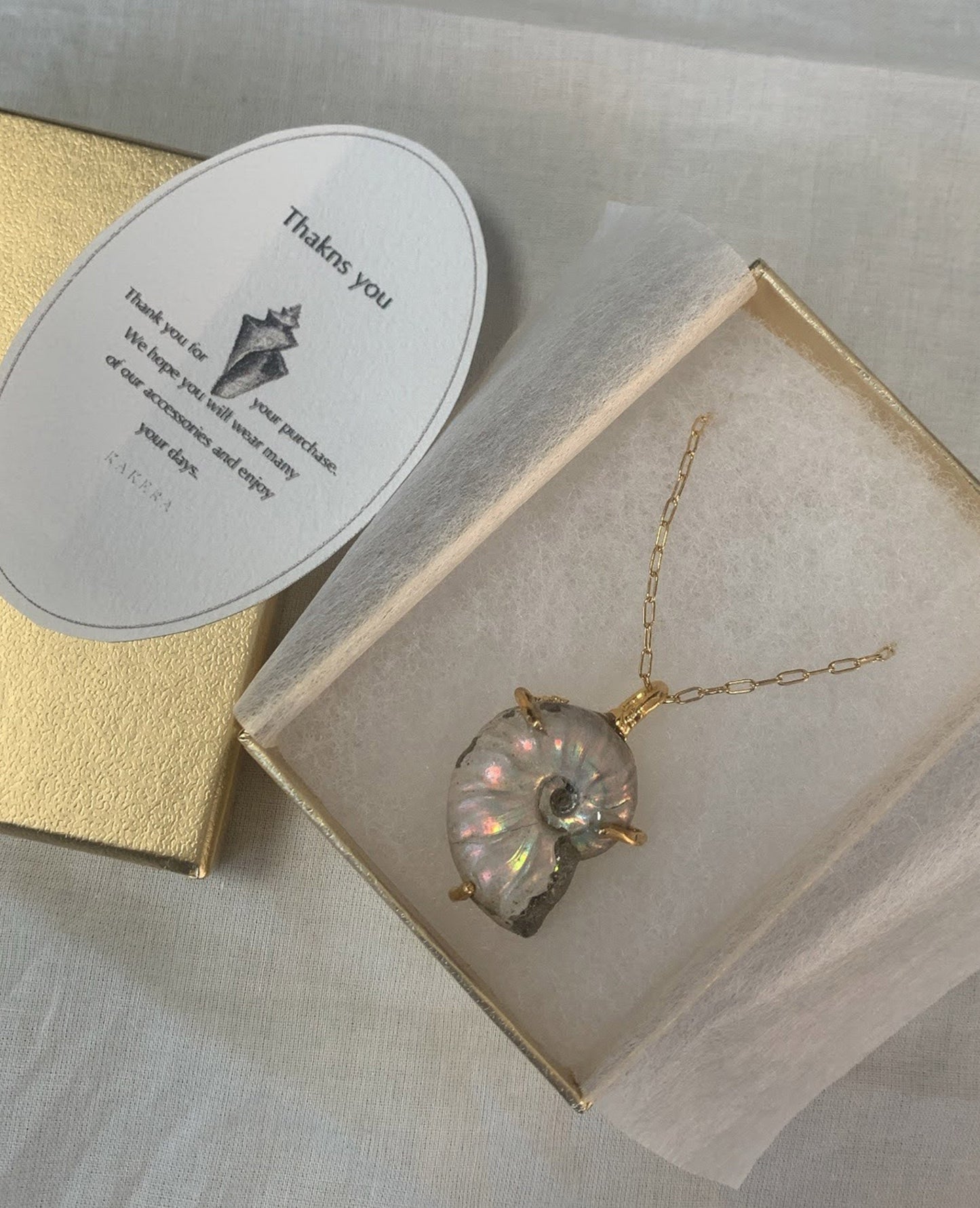 order ammonite necklace