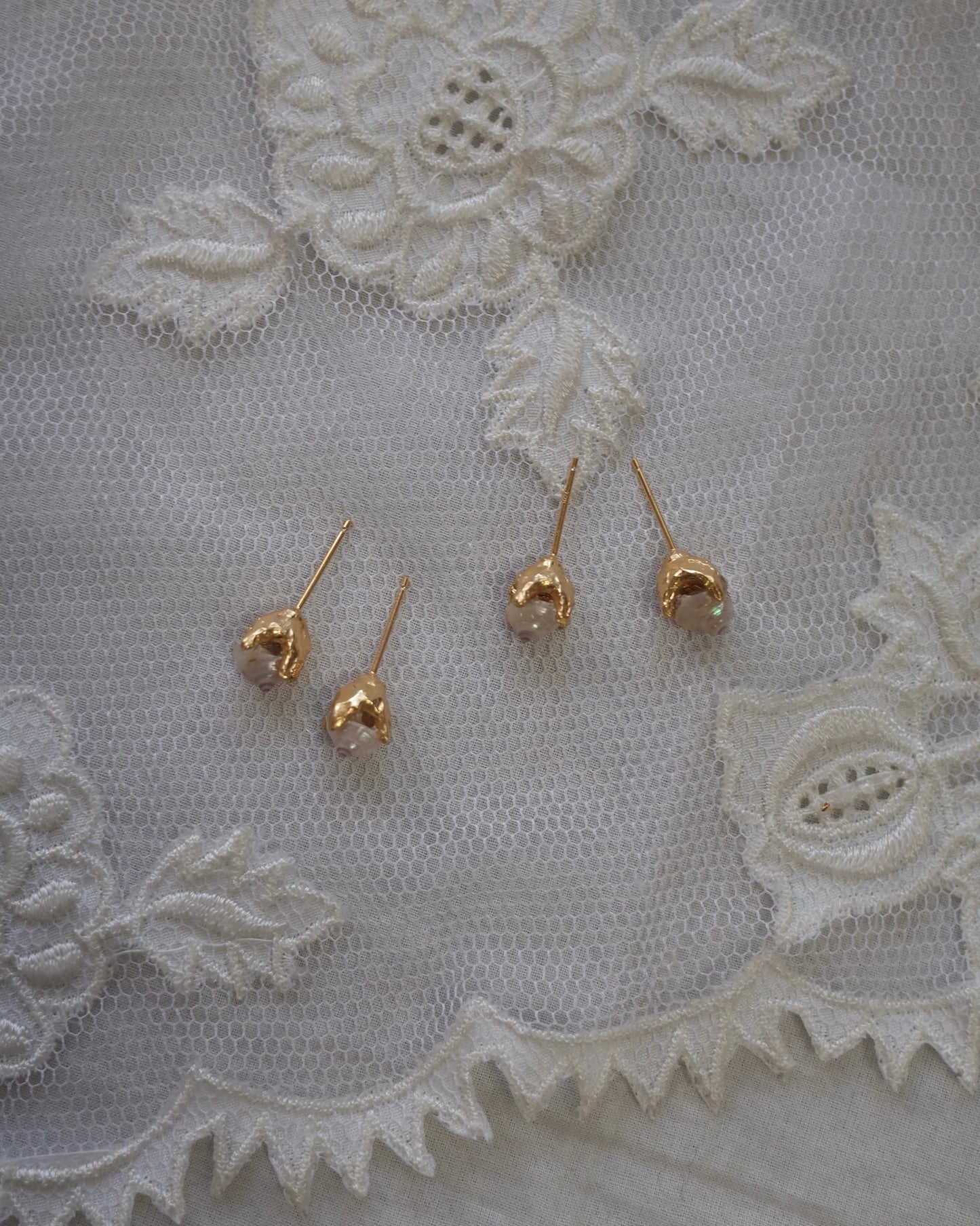 White seashell pierce