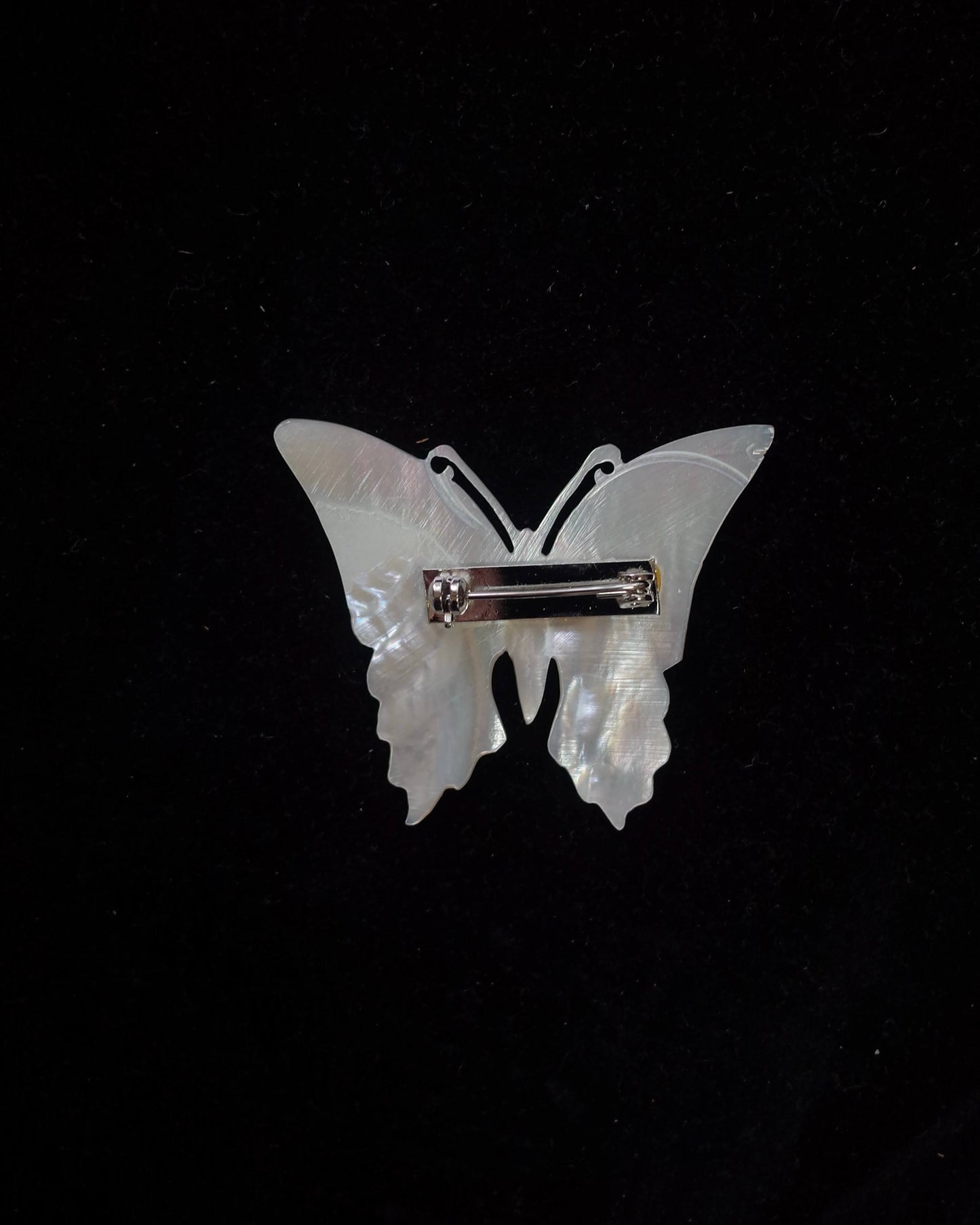Vintage butterfly Shell Brooch