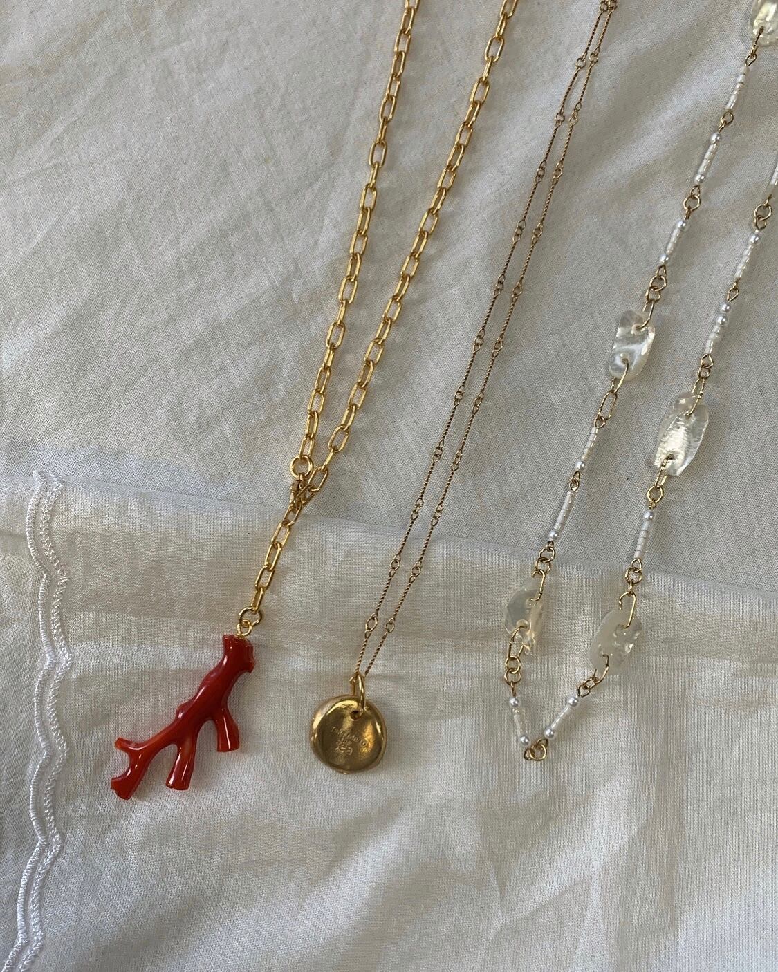 Red coral necklace
