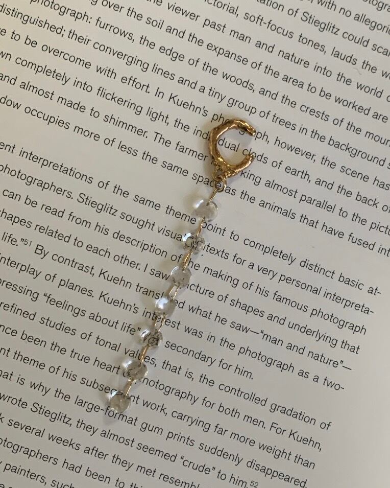 Faceted cut quartz earcuff