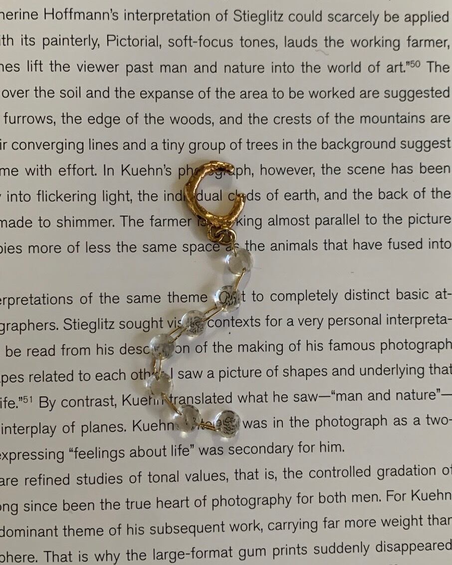 Faceted cut quartz earcuff