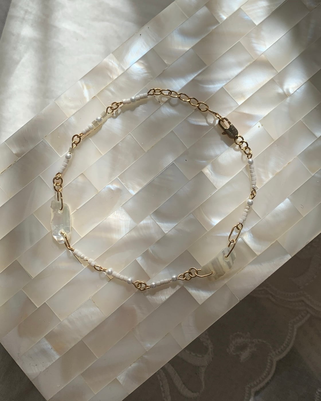 White seashell bracelet