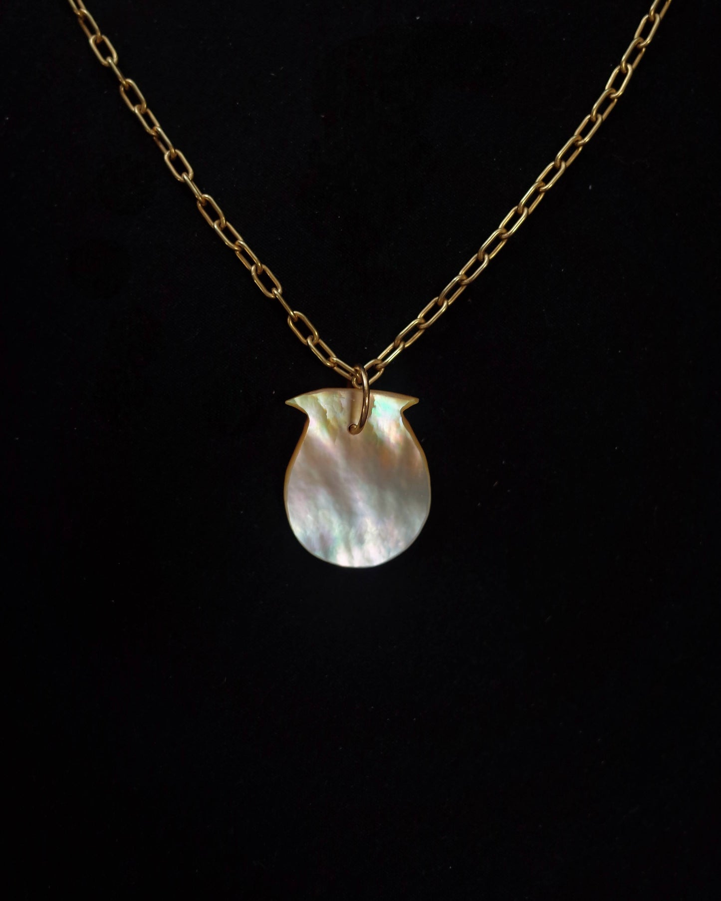 Mother of pearl chain necklace