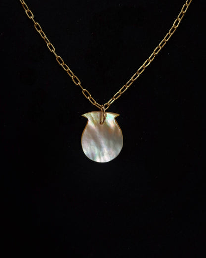 Mother of pearl chain necklace