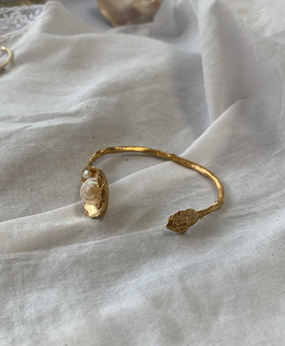 Seashell spoon bangle