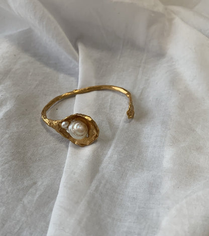 Seashell spoon bangle