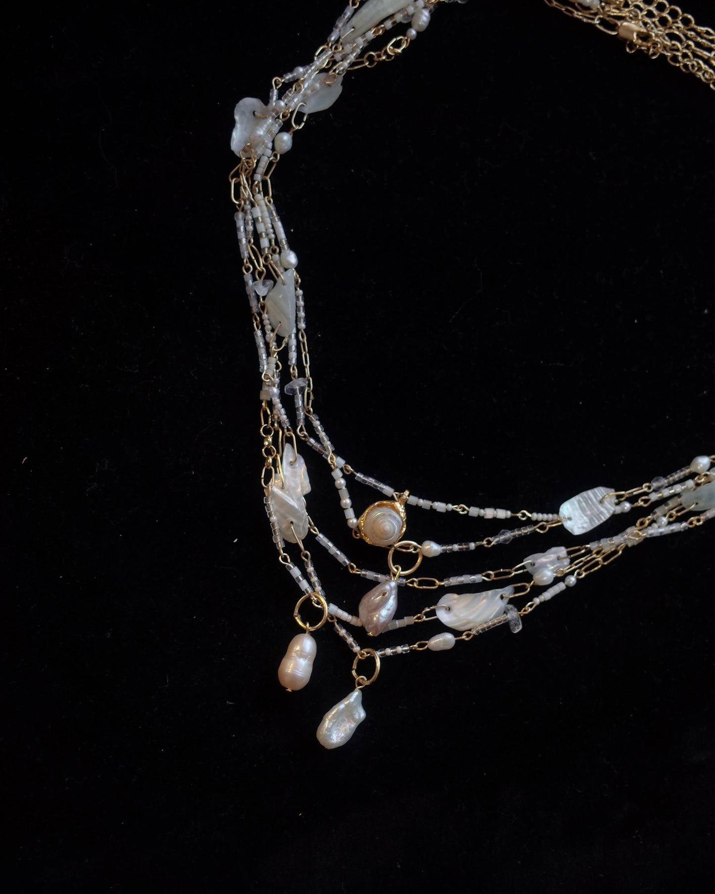 White seashell necklace