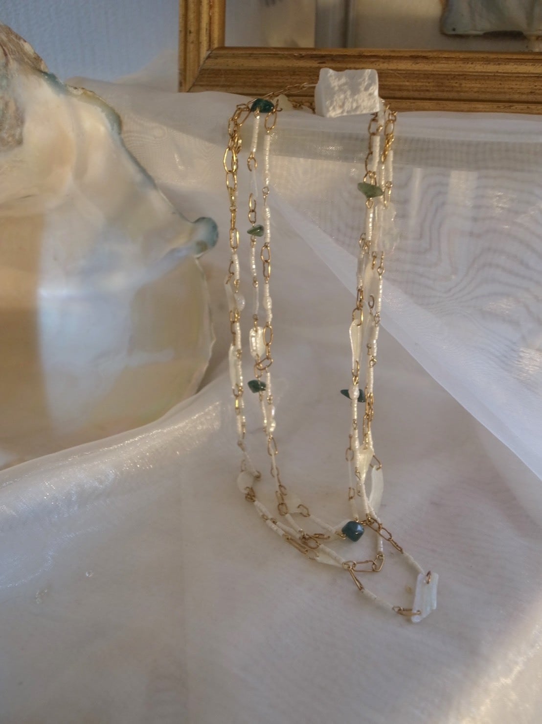 White seashell necklace