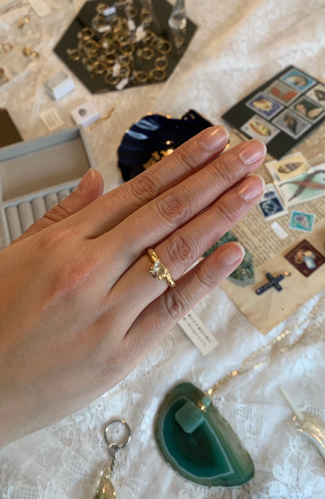 fragment of glass ring 3
