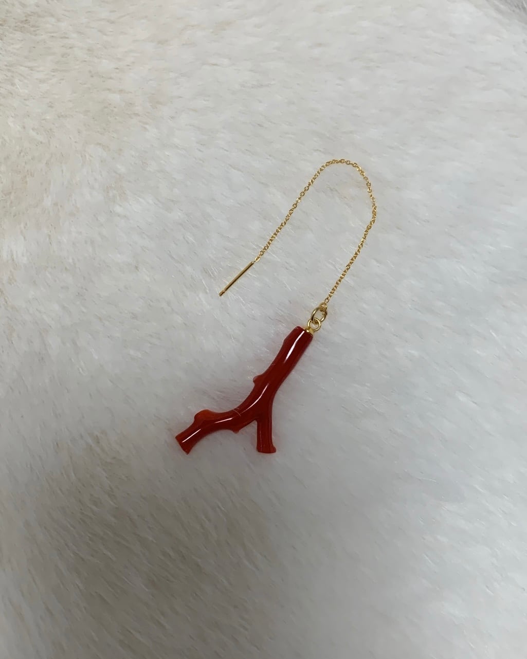 Red coral pierce