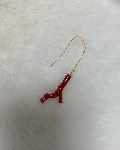 Red coral pierce