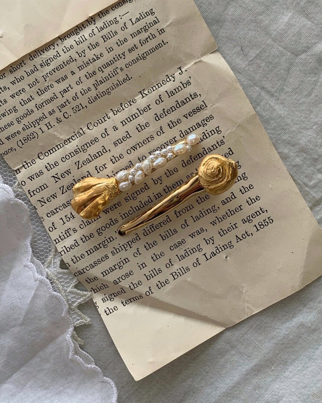 Seashell Hair Pins