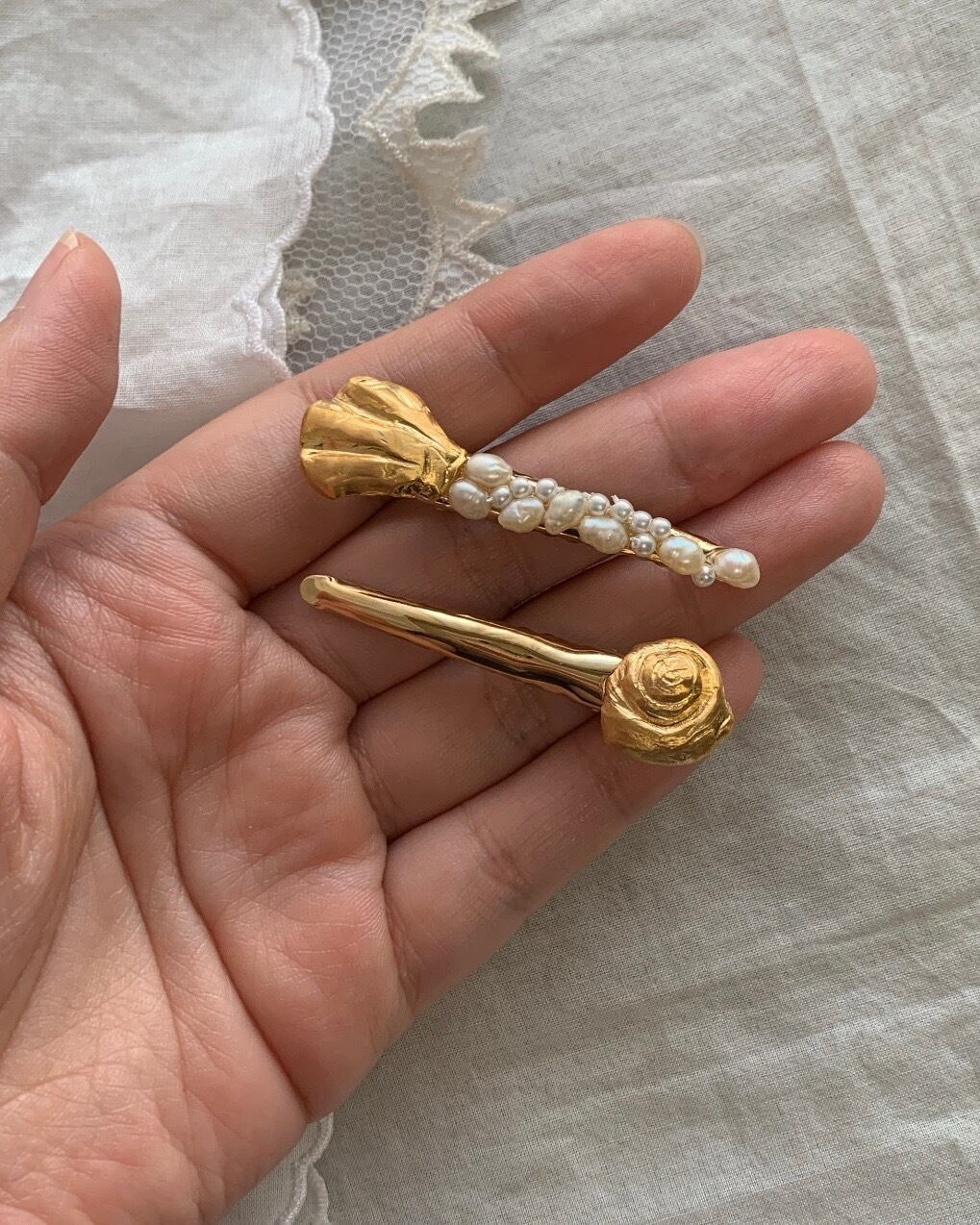 Seashell Hair Pins