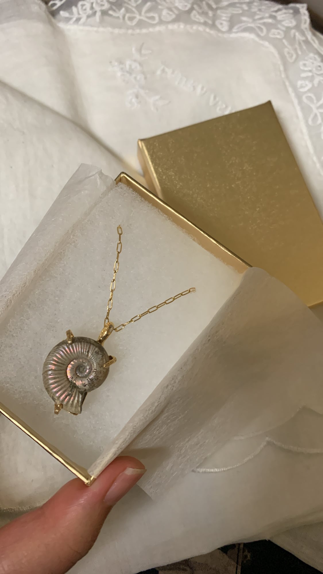 order ammonite necklace