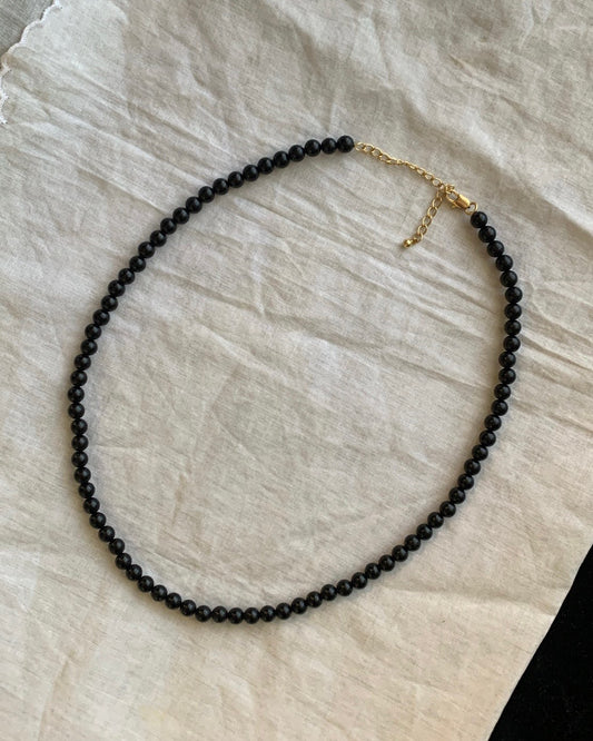 Jet  beads necklace