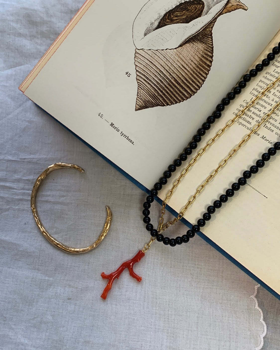 Jet  beads necklace