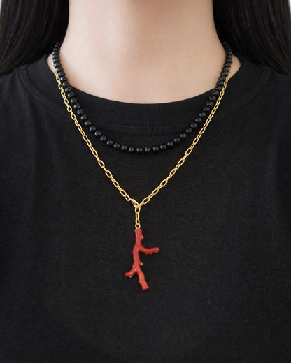 Jet  beads necklace